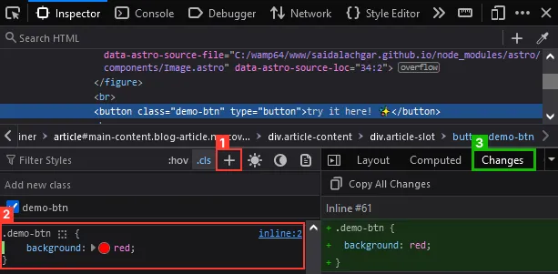 find-and-export-css-changes-firefox