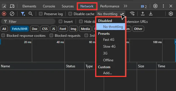 test-slower-network-speeds